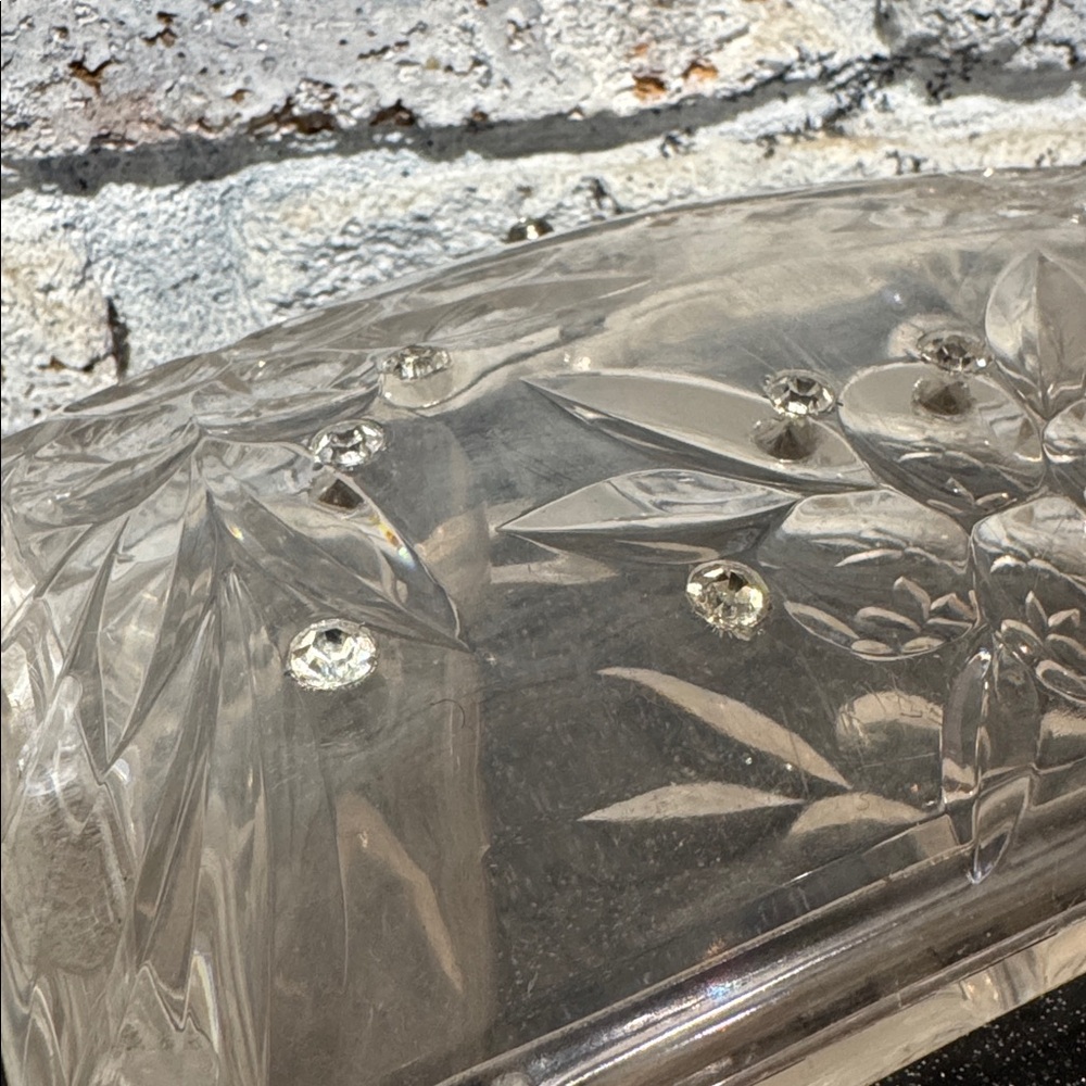 50s Elegant Lucite Clear Clutch Bag - Picture 5 of 13